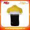 Hongen apparel good price yellow design short sleeves cycling apparel