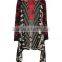 Women's Aztec Diamond Print Knitted Waterfall Cardigan, Women's Sweater
