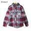  express wholesale hooded men fleece plaids jacket