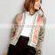 Women Custom Floral Embroidered Satin Bomber Jacket Baseball Jacket With Private Label