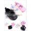 2017 mini infant shoes cute baby wear summer pink black light yellow bow child shoe