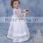 Newborn Baby Clothing with Jacket Infant Dress Pure White Summer Satin Dress For Kids