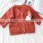 2-7 years 2017 New Wholesale Cotton Full Sleeves Knitting Solid Sweater Long Kids Girls Coats (pick size color )