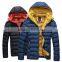 wholesale customize designer mens winter warm cotton padded coat