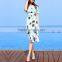 Z&M 2017 women maxi beach dress ladies skirt top Lady's floral skirt