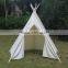 ShiJ Tipi 5-Walls Beige 100% Cotton Teepee Tent