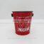 Custom ice bucket tin boxes for storage with handle