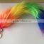 factory design customized brand fox tail keychain faux fox tails cheap fake fur fox tail keyring