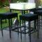 lighted led square bar table