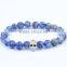 Traditional Culture Skull Head Bead Bracelet Agate Ball Bead Bracelet Jewelry