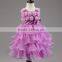 Scalloped Sleeveless Vestidos Chiffon Girl Dress for Wedding flower girl dress