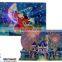 3D LED light up handmade paper greeting cards with music chip