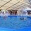 water zorbing with inflatable swimming pool/aqua zorbing pool/zorb ball water pools