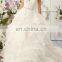 Beautiful fancy white Cascading Cutie Lace Bridal Gown 2016