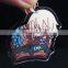 Transparent engraved acrylic badge with cartoon printed