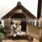 MOQ 200 pieces Luxury Outdoor Wooden Waterproof Large Pet Dog Big House Home Wood For Sale