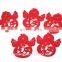 Eco-friendly animals/ flowers felt christmas decoration felt coaster for cup