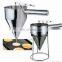 Commercial Use Snack Cooking Equipment Waffle Dispenser Stainless Steel Funnel For Kitchen