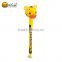 Novelty custom made advertising ball pen with animal head for kids as gift