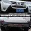 For Toyota RAV4 RAV-4 2013-2015 Front+ Rear Bumper Diffuser Bumpers Lip Protector Guard skid plate ABS Chrome finish 2PES