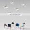 Modern LED Light Guide Plate Chandelier Acrylic Transparent Decorative Hanging Wire Pendant Lamp