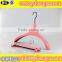 YY0442 pink rubber coated hanger for women clothes rubber paint plastic hanger