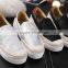 women female comfortable walking travel PU upper rubber thick sole platform espadrilles slip on shoes 2016