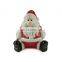 christmas 3d santa claus ceramic candy cookie  covers jar small jars