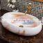Oval Shape Jingdezhen Handmade Ceramic Countertop Bathroom Wash Basin