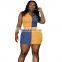 Custom brand  Fashion Women 2 Piece Set Plus Size Clothes Crop Top Casual Two Piece Skirt Set