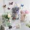 rustic style home decoration wooden wall shelf with mason jar and flower