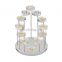 3 or 12 Trays Round Table Acrylic Jewelry Display Stand Earring Ring Display Holder