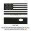 20-21 Land Rover Defender Rear Door Window American Flag Sticker 1 Piece Set Black Main and Co-pilot Side 110 90
