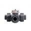 COVNA DN50 2 inch 3 Way T Port 220V AC Motorized Electric PVC True Union Ball Valve with On Off Electric Actuator Plastic Ball Valve