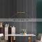 Table Dining Room Kitchen Long Hanging Light Loft Simple Home Decor LED Chandeliers Modern Ceiling Light