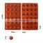 New Lovely 24 Cavity Round Unique Solid Silicon Tools Cupcake Baking Mold De Para Nonstick Silicone Chocolate Ball Molds