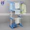 Heavy duty portable plastic garment rack clothes rail with wheels
