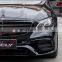 Genuine Standard Edition Style Body Kits For Mercedes W213 17-20 Change E63S AMG Front Car Bumper Flog Lamp Grille License Plate