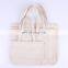 Wax Women's Canvas Bag Bolsa De Compras Sublimation Organic Cotton Canvas Shoulder Tote Bag with Zipper