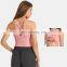 Ready To Ship Back Cross Women Shockproof Yoga Tanks With Removable Pads Yoga Top Outdoor Exercise Training Wear Sleeveless Top