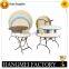 Hot sale folding iron frame wood table for restaurant