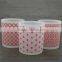 Hot sale candle jar / glass candle honder /print pattern OEM & ODM