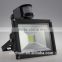 Manufacturer price 20w led floodlight pir sensor light