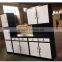 Metal material steel kitchen cupboard with sink cabinet