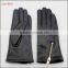 women genuine wholesale sheepskin winter wear leather hand gloves with zipper