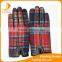 ladies cheapest short style pu and tweed gloves driving leather gloves