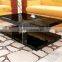 white and walnut extension coffee table 4258 with drawers