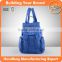 3733 Blue PU backpack for lady, hot sell brand designer backpack, lady bags new models