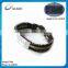 Cheap custom silicone energy bracelets with metal made in China