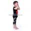 2016 new arrival wholesale children's fashion short sleeve outfits 100% cotton sets for summer